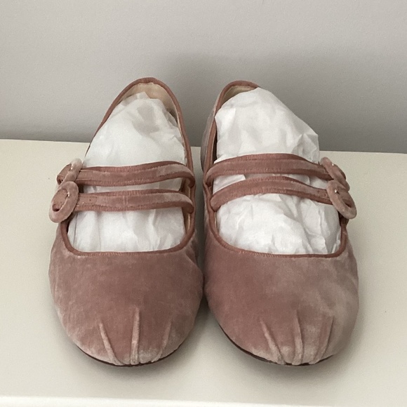 Nine West XYRE Velvet Mary Jane Ballet Flats - 7M - Picture 5 of 8